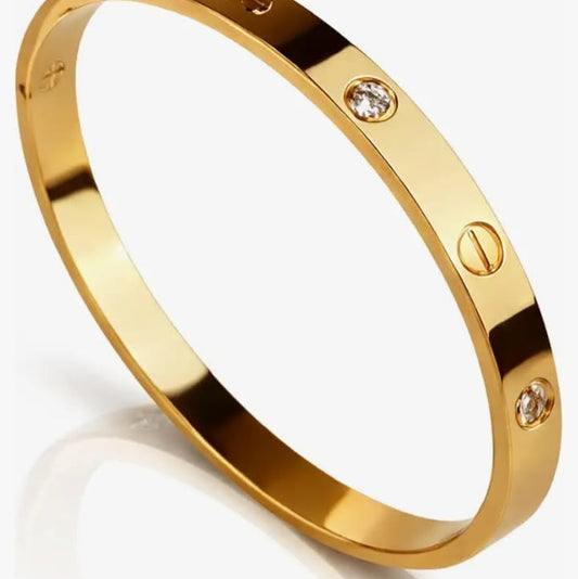 Celeste Crystal Gold Kada
