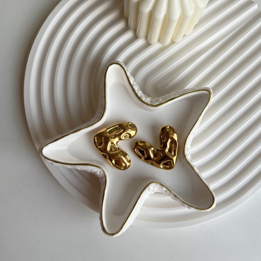 Beach Heart Earrings