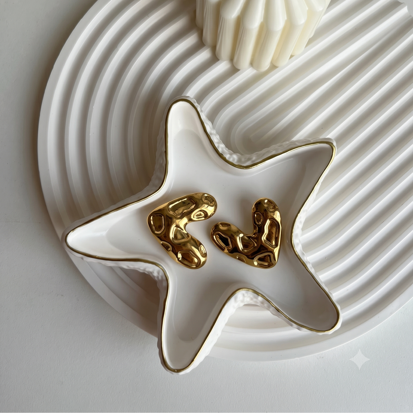 Beach Heart Earrings