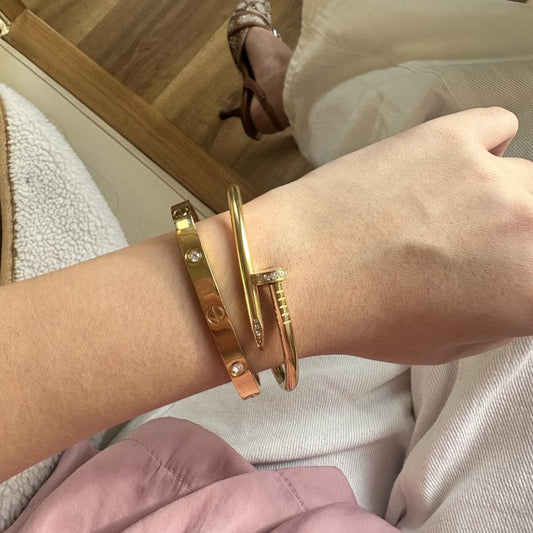 Celeste Crystal Gold Kada