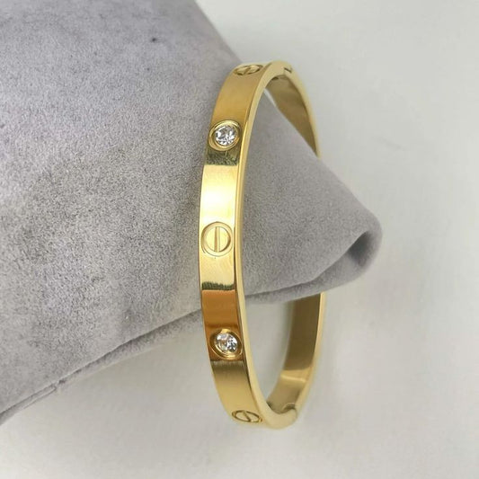 Celeste Crystal Gold Kada
